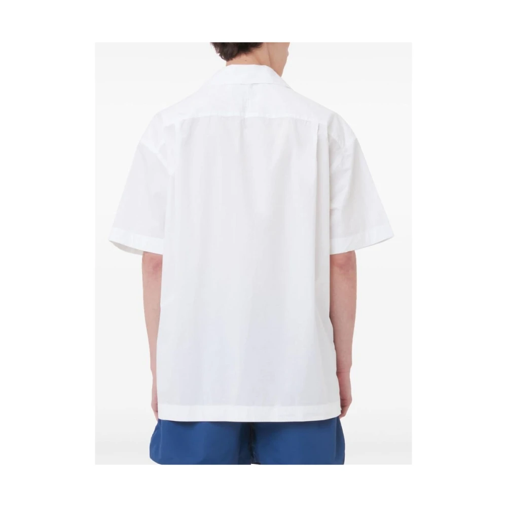JW Anderson Grafische Print Camp Kraag Overhemd White Heren