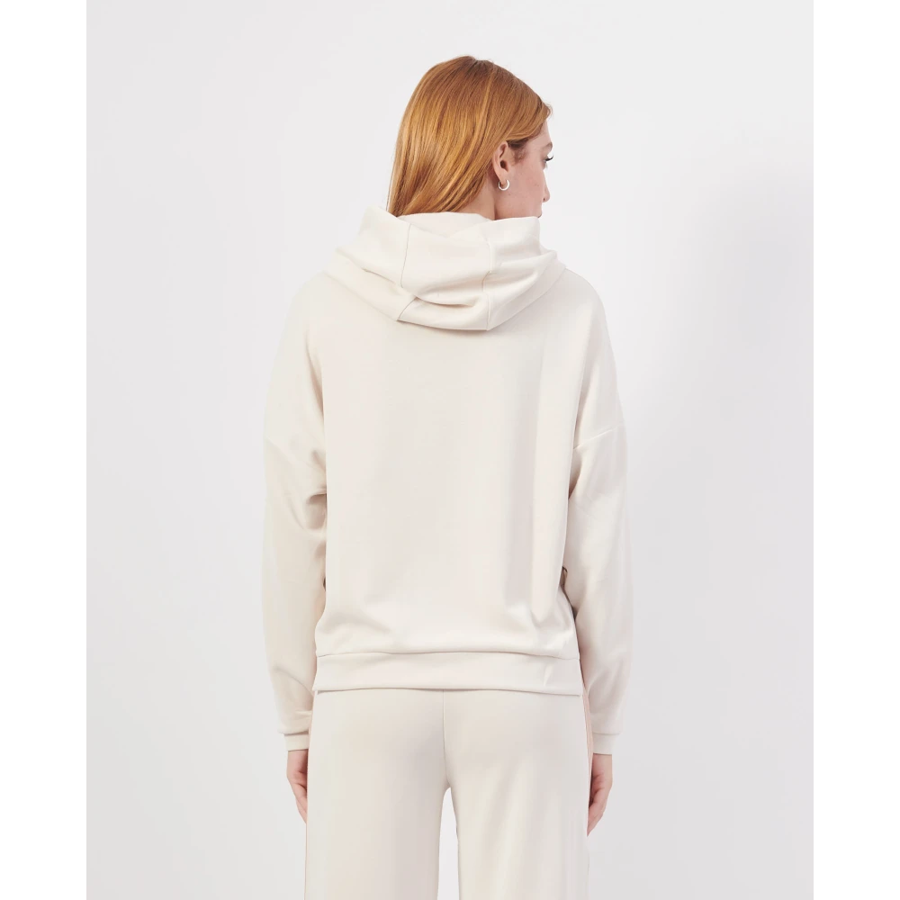 Emporio Armani Roze hoodie en broek set Beige Dames