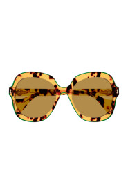Oversize Geometrische Sonnenbrille GG1240S-003 Havana