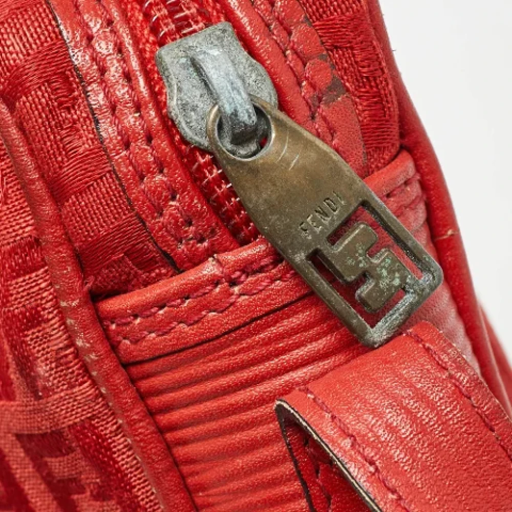 Fendi Vintage Pre-owned Canvas fendi-bags Red Dames