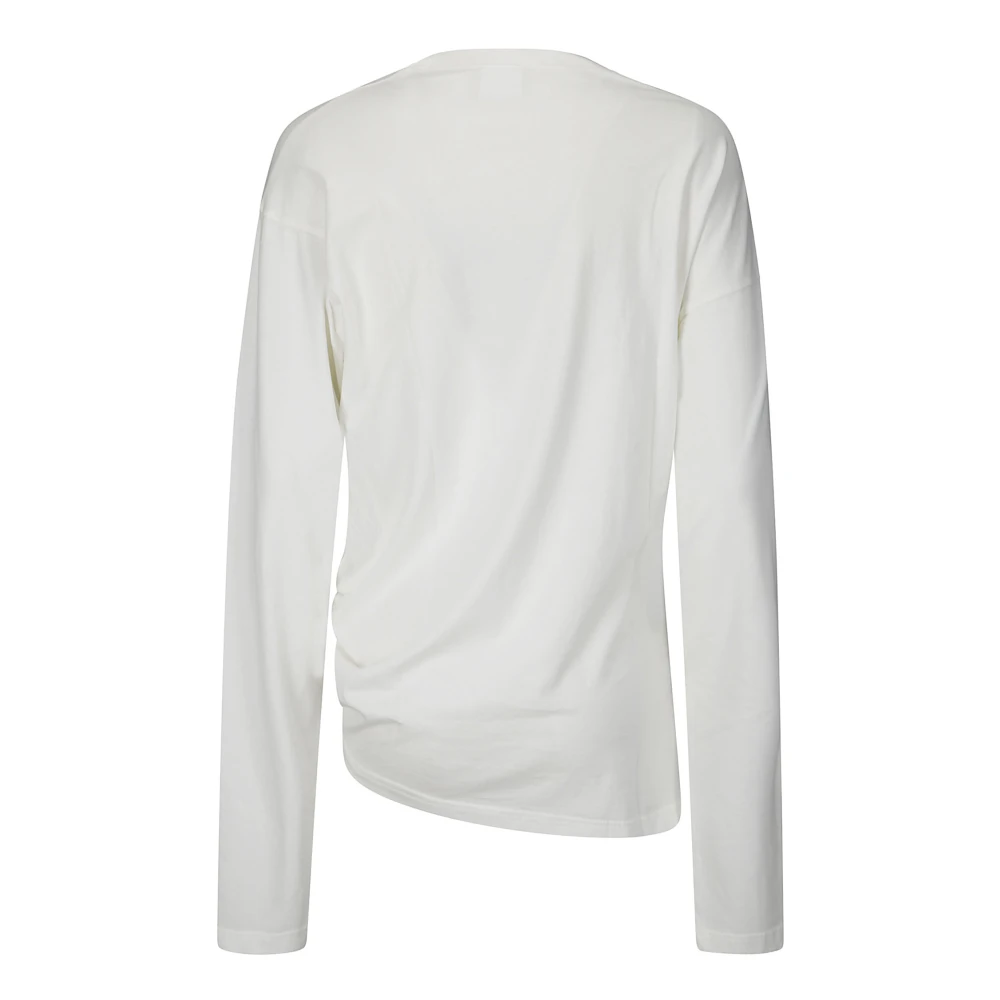 Courrèges Off-Shoulder T-Shirt White Dames