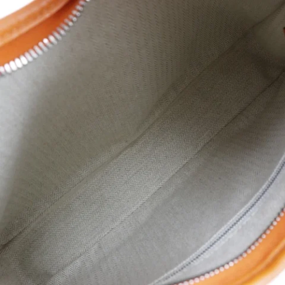 Hermès Vintage Pre-owned Leather shoulder-bags Orange Dames