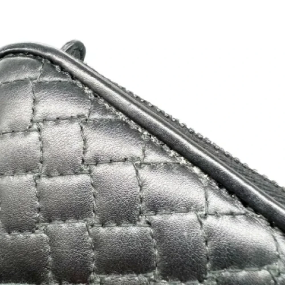 Bottega Veneta Vintage Pre-owned Leather wallets Black Dames