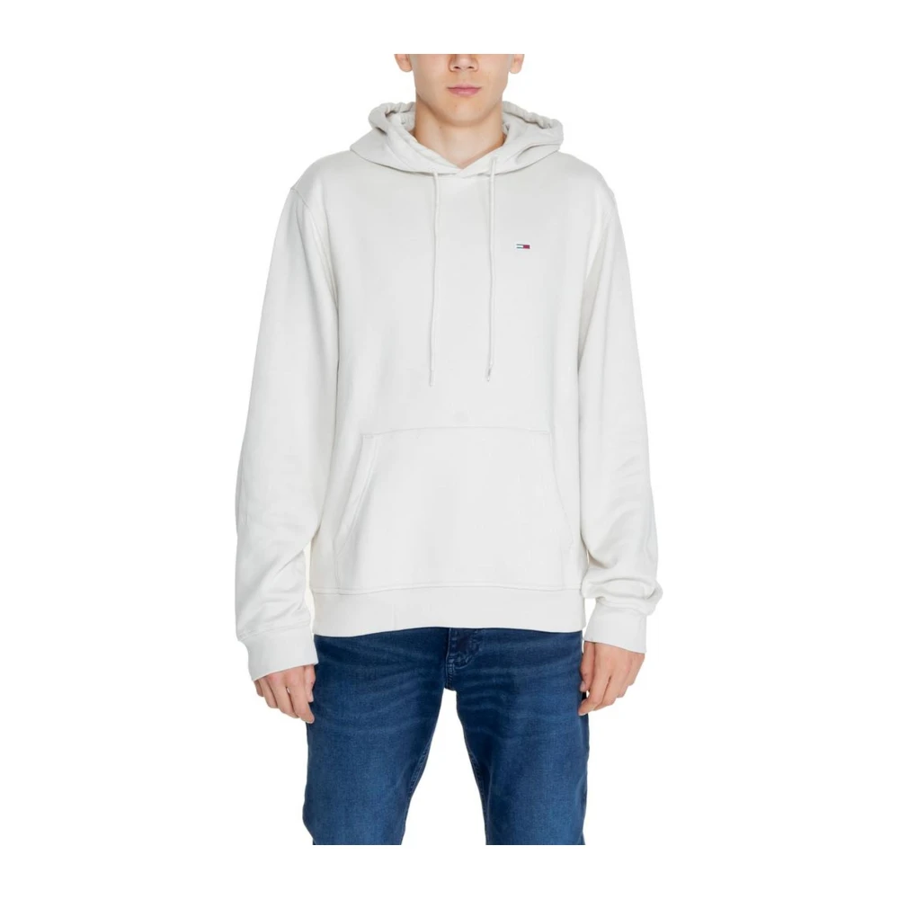 Tommy Jeans Geregenereerde Katoenen Sweater met Polyester White Heren