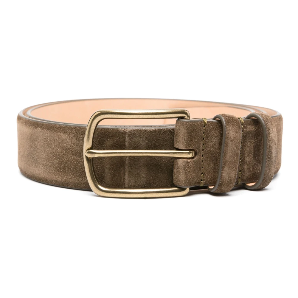 Officine Creative Suède Riem met OC Strip Design Green Heren