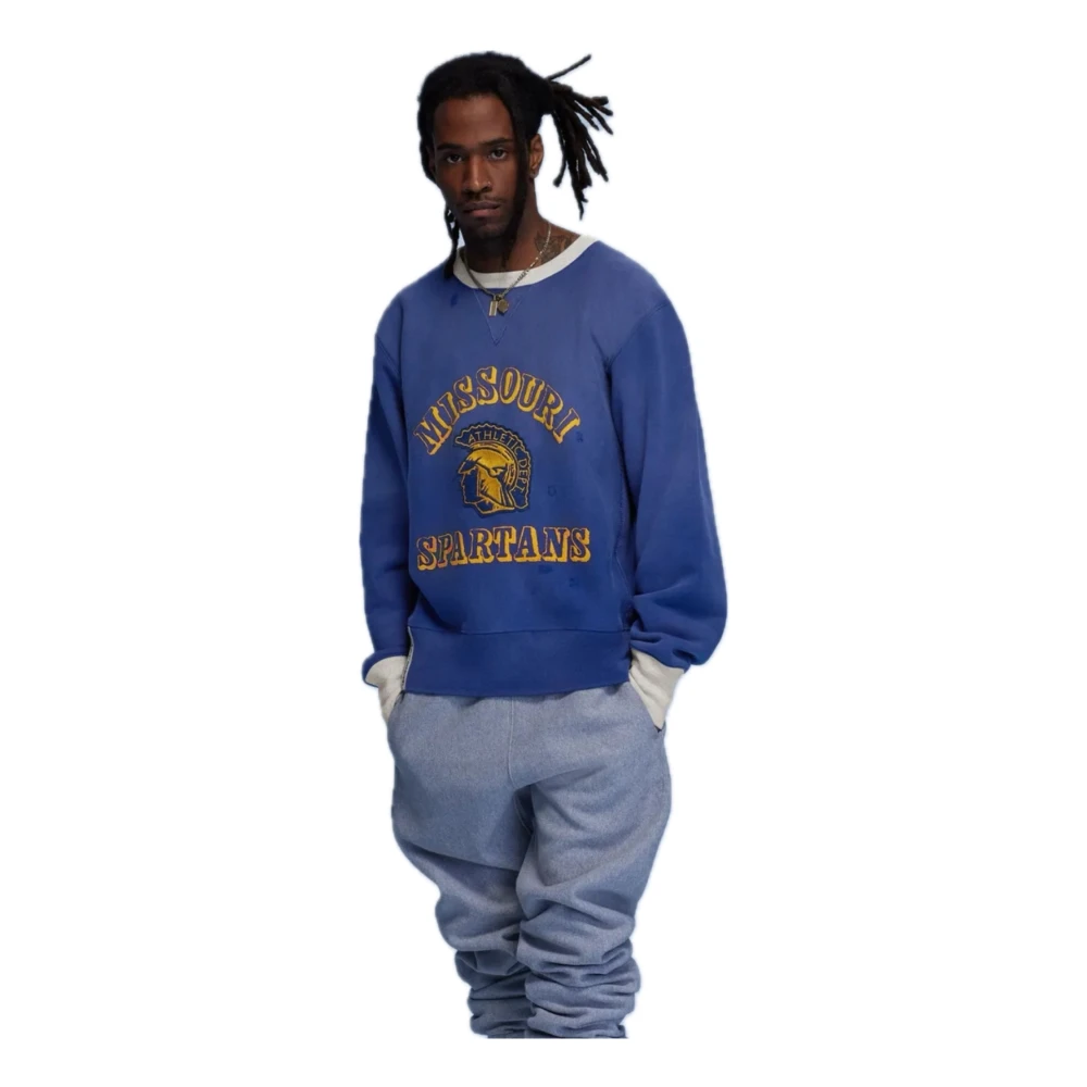 Champion Vintage Crewneck Sweatshirt Blue Heren