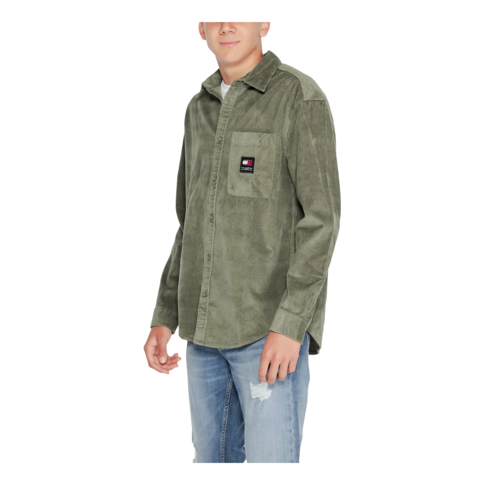 Tommy Hilfiger Groen Katoenen Overhemd met Knoopsluiting Green Heren
