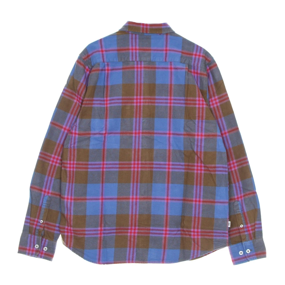 Obey Bruin Multi Geruite Overhemd met Lange Mouwen Multicolor Heren