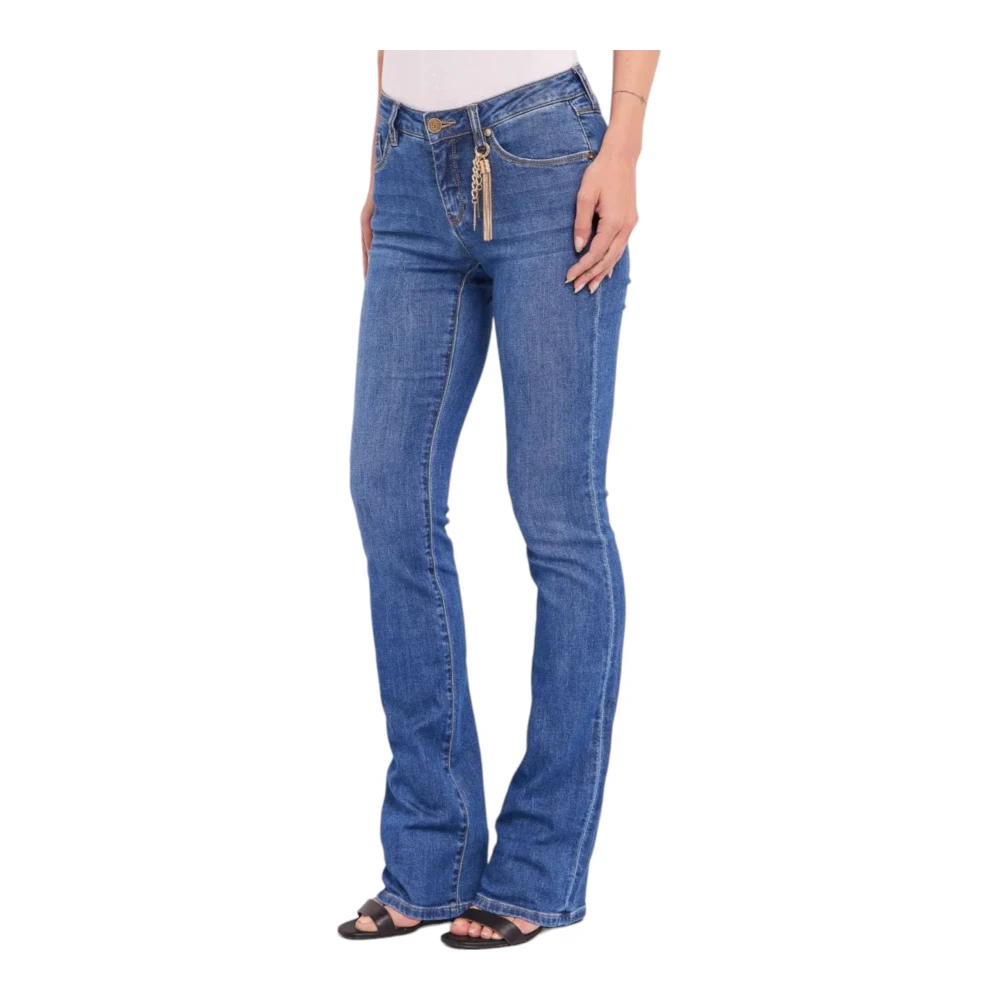 Gaudi Klassieke Boot-cut Jeans Blue Dames