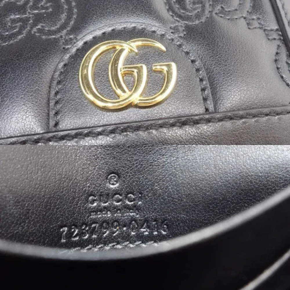 Gucci Vintage Pre-owned Leather wallets Black Dames