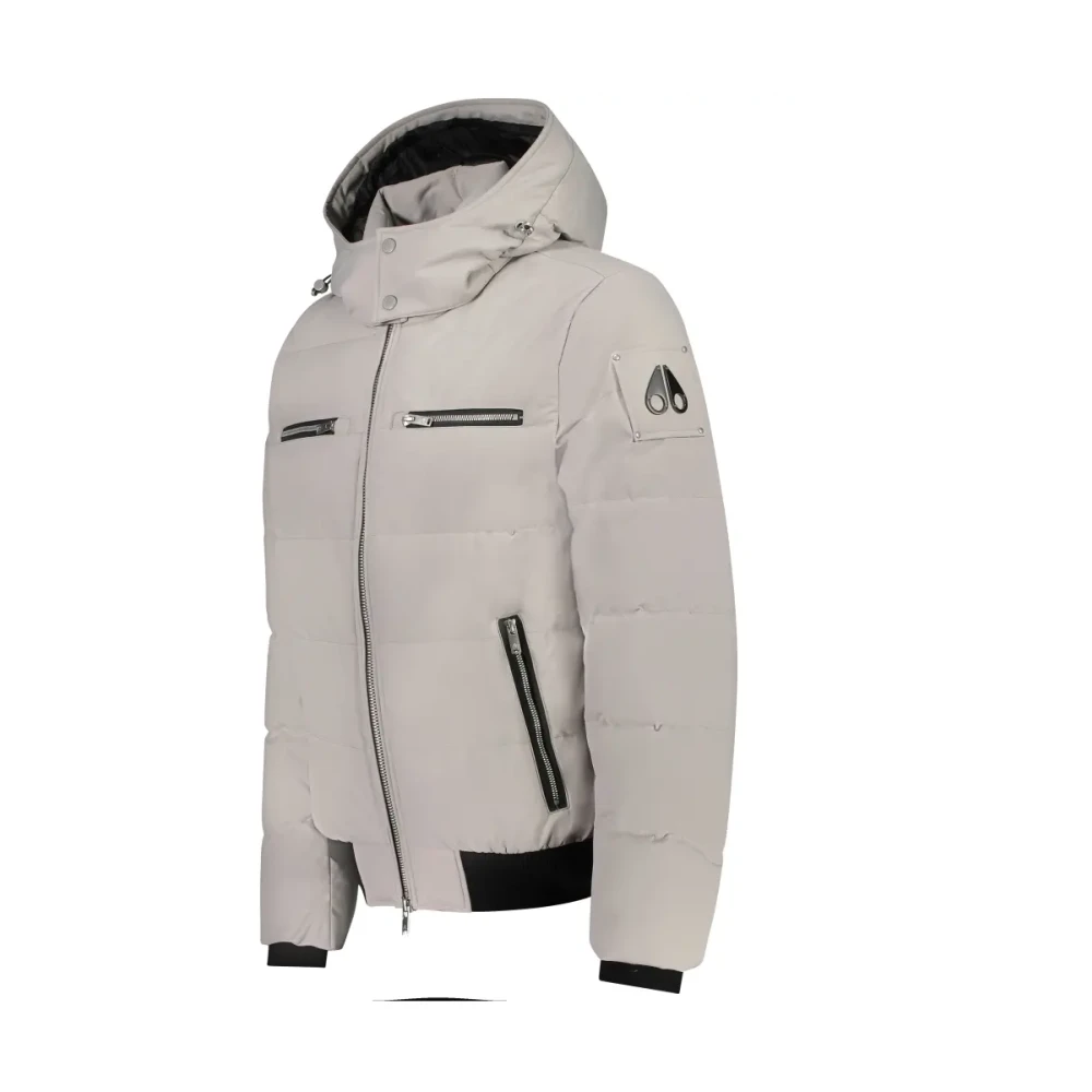 Moose Knuckles Wolken Bomberjack voor Mannen Gray Heren