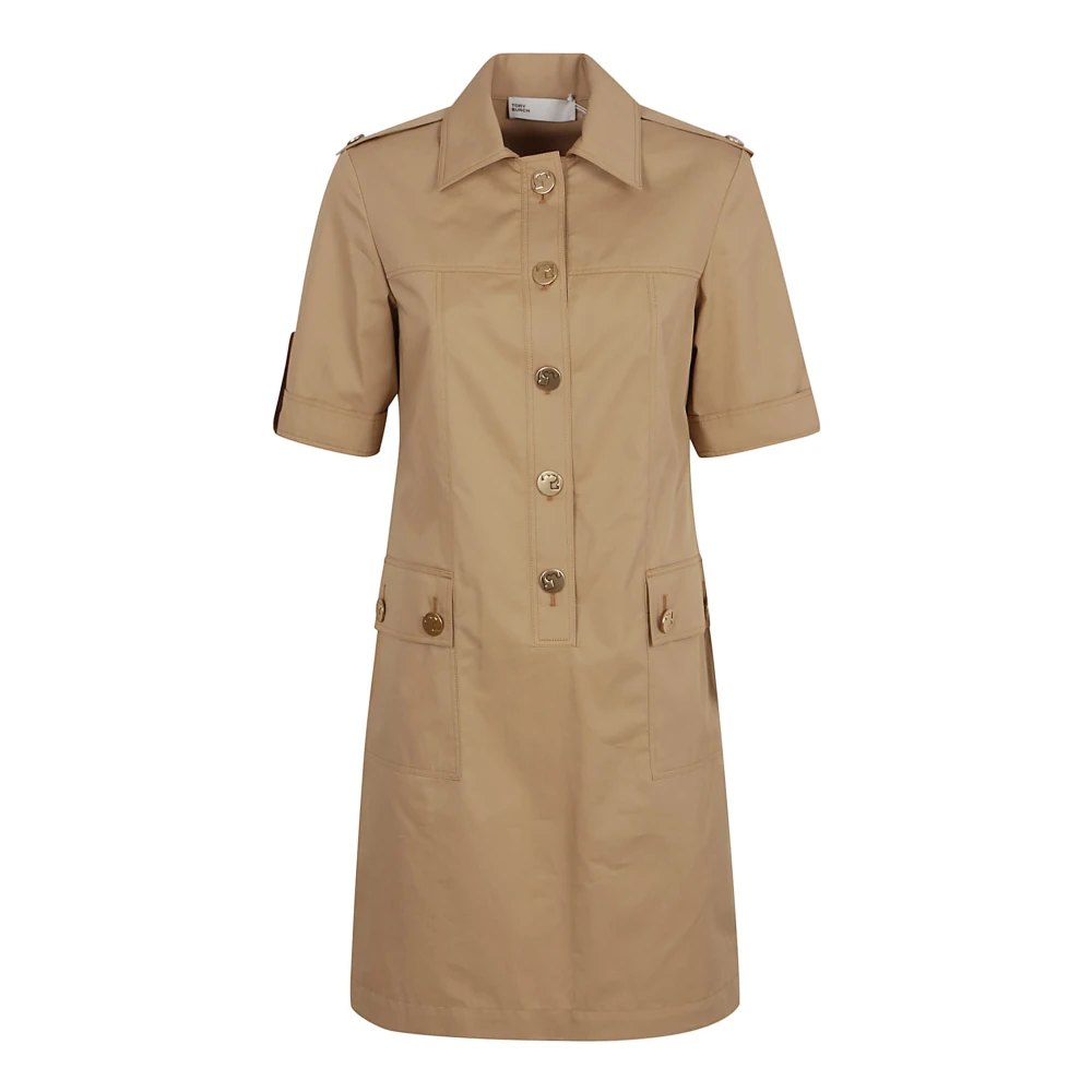 TORY BURCH Camp Jurk voor Vrouwen Brown Dames