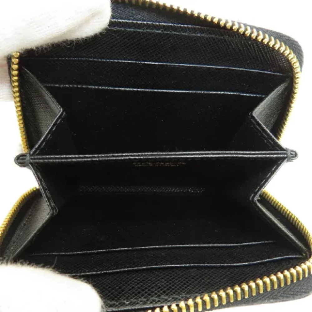 Prada Vintage Pre-owned Leather wallets Black Dames