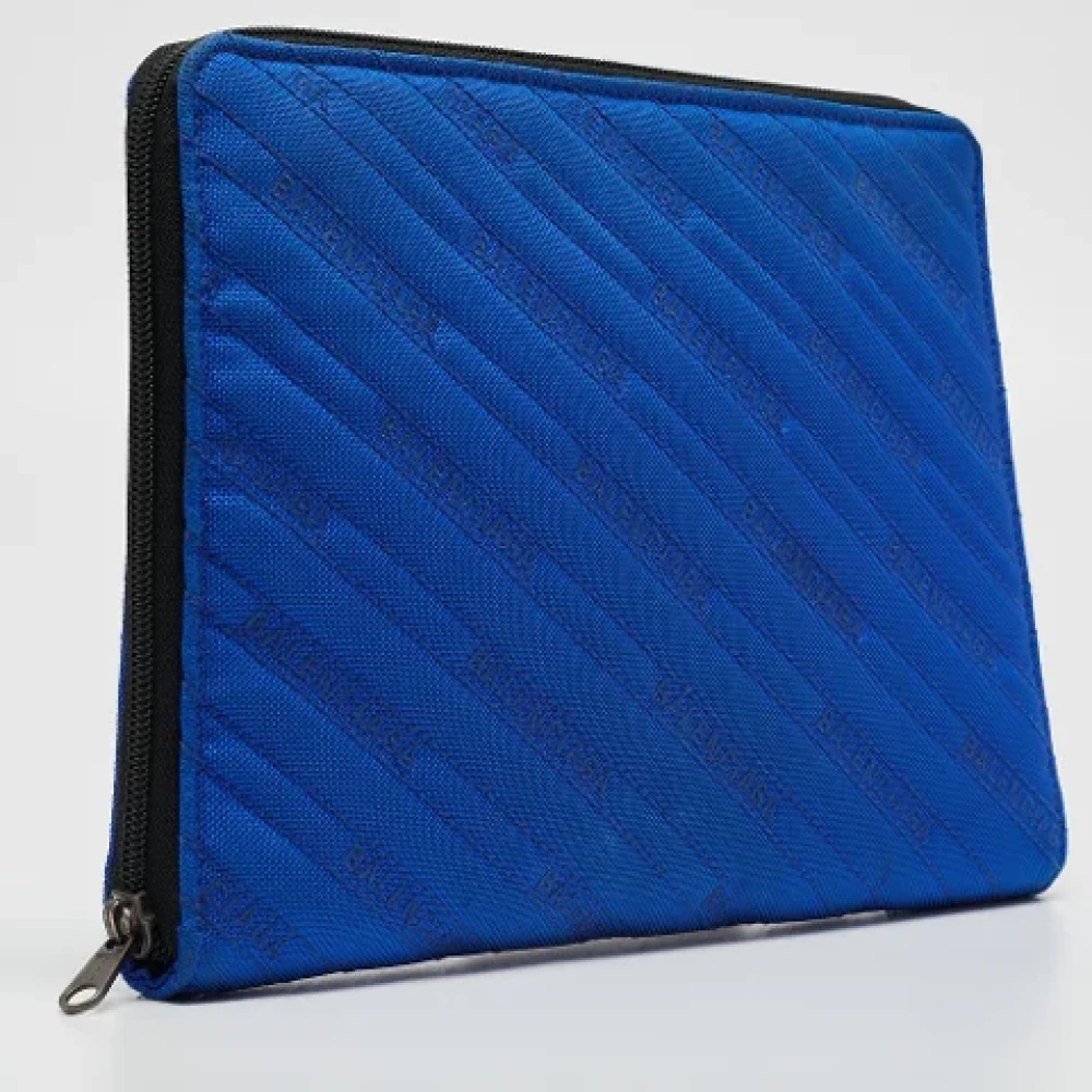 Balenciaga Vintage Pre-owned Nylon home-office Blue Dames