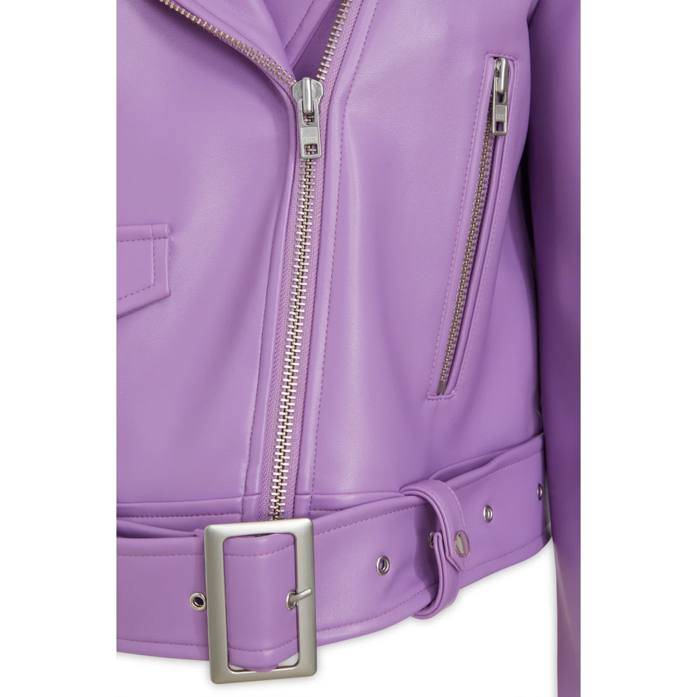 Stand Studio Stijlvolle leren jassen voor mannen en vrouwen Purple Dames