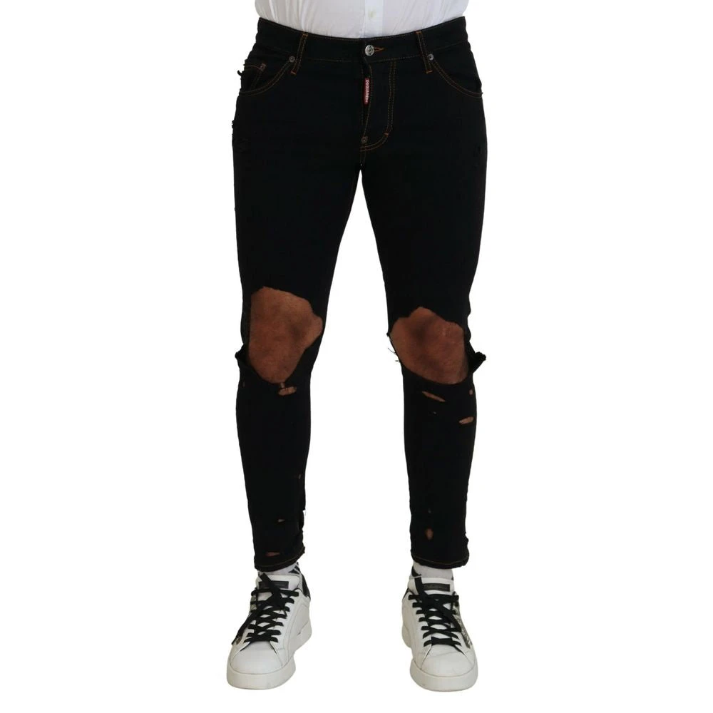 Dsquared² Black Cotton Skinny Pants - IT48 | M - Image 2