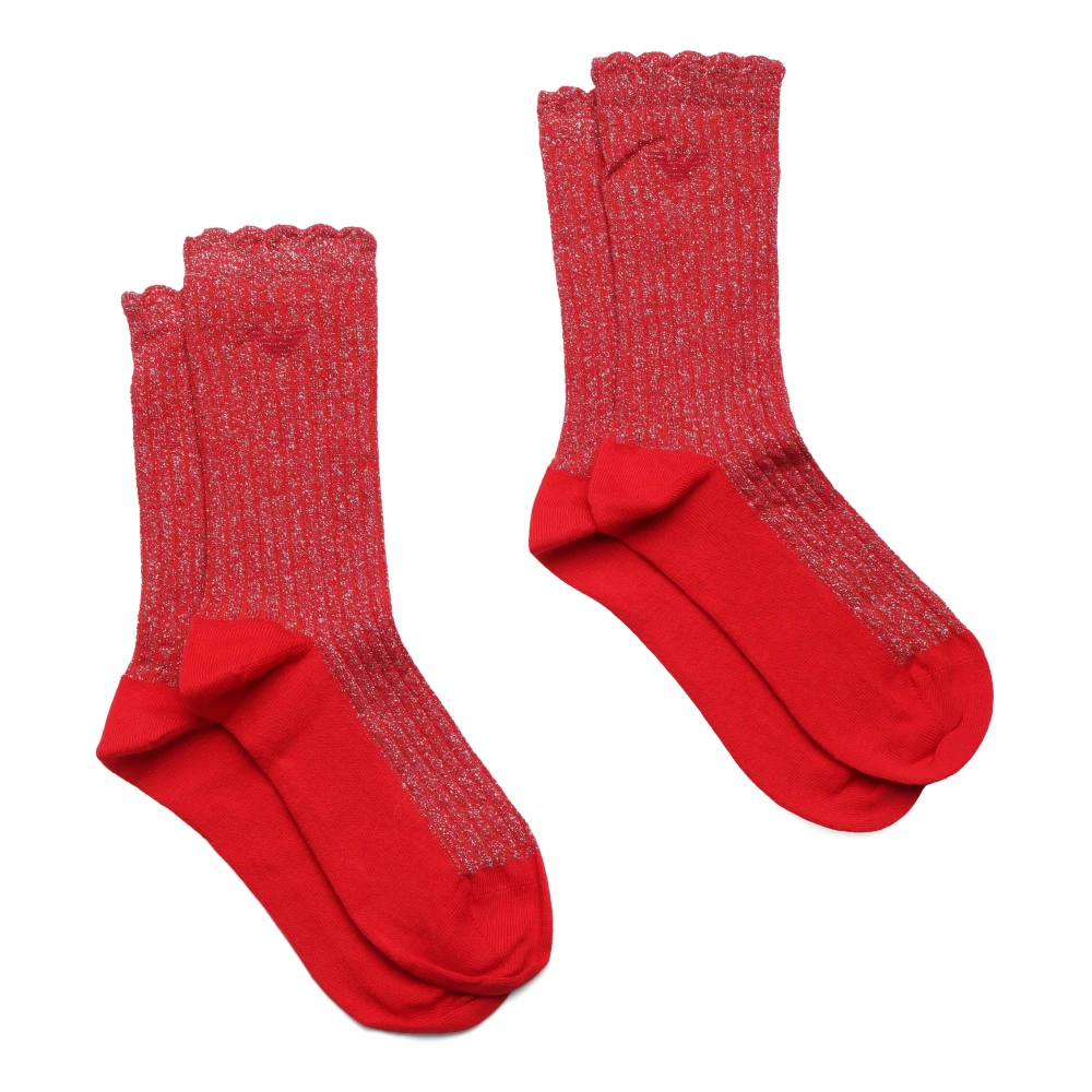 Emporio Armani Set van 2 paar sokken Red Dames