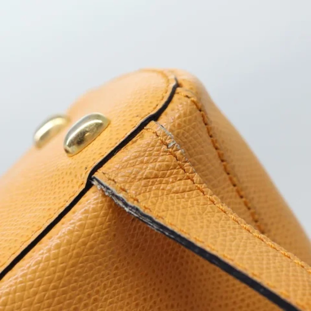 Celine Vintage Pre-owned Leather backpacks Orange Dames