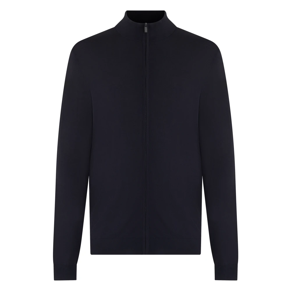 Rrd Men's Black Zip Hoodie With Collar - Zip-Throughs - Xl - Sweatshirts & Hoodies