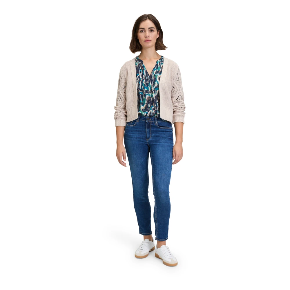 Betty & Co Chunky Gebreid Vest Beige Dames