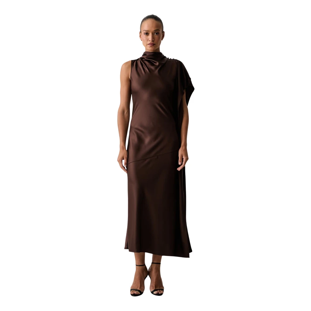 Pinko Donna Marrone Abiti, L, New,