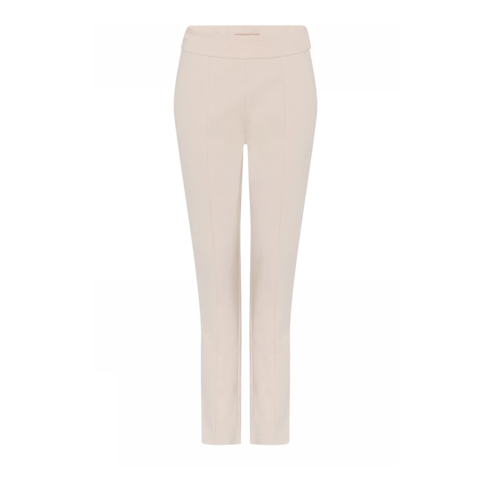 Gustav Regular broek met hoge taille Beige Dames