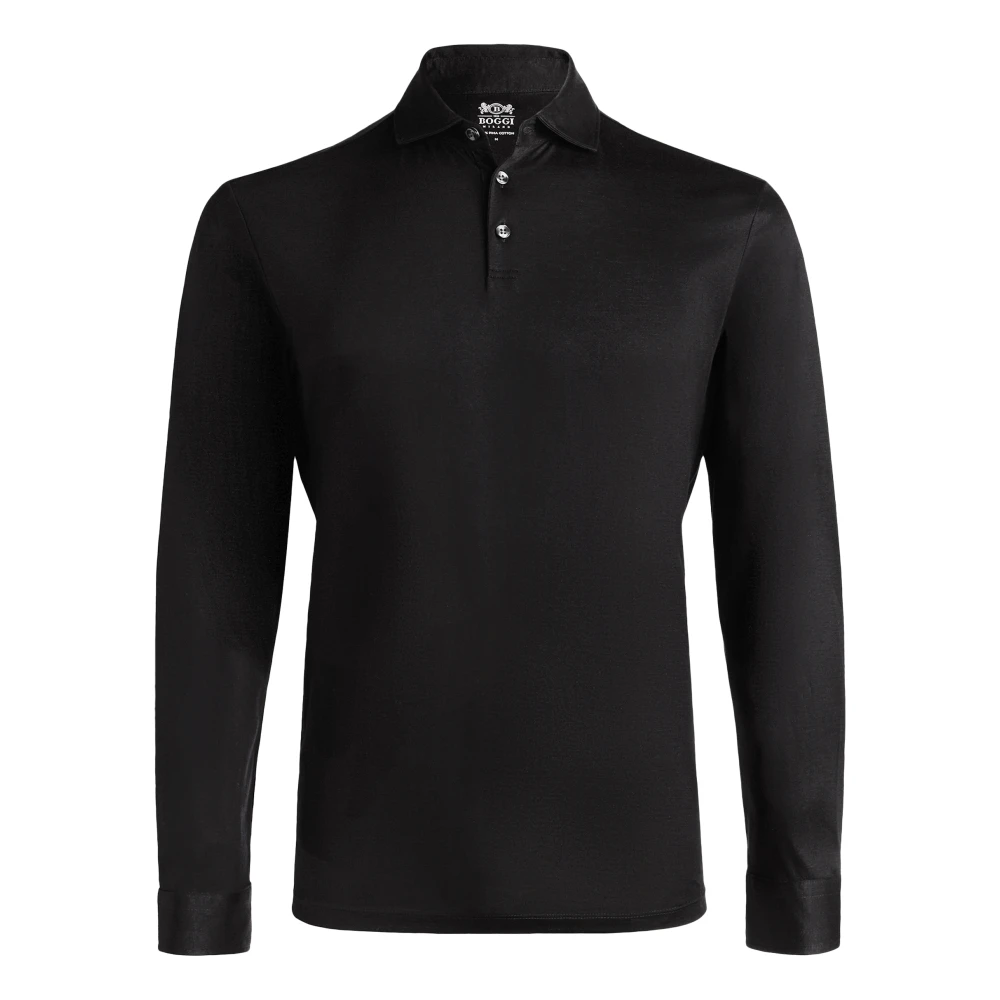 Boggi Milano Homme Noir Tops, Taille: 2XL Polo