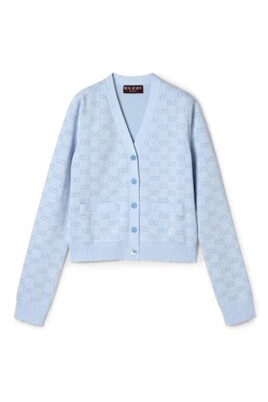 blue-v-neck-cardigan-sweater