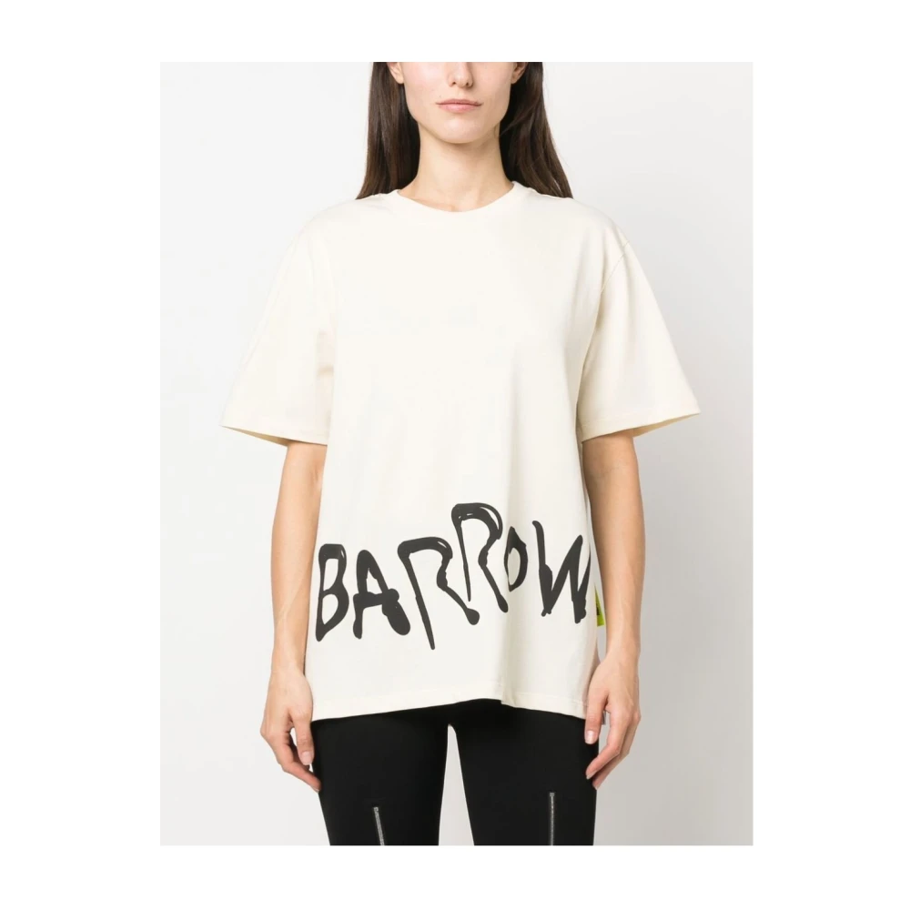 Barrow Casual Jersey T-shirt Beige Heren