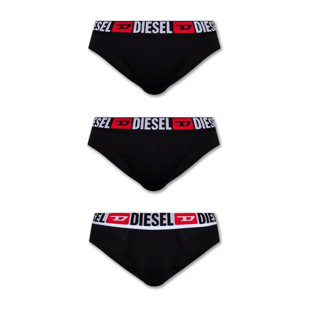 Diesel Black Umbr-Andrethreepack Briefs 3-Pack - Male - Underpants - S - Underwear