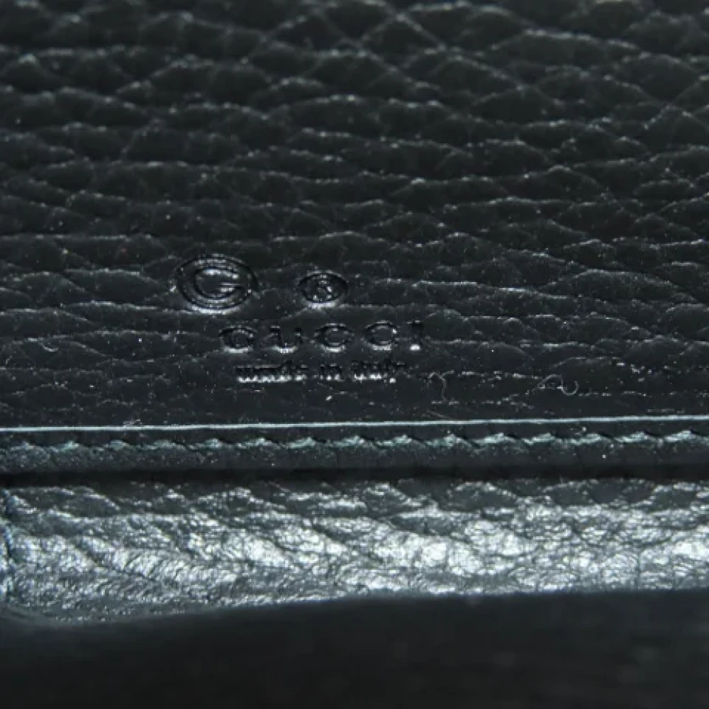 Gucci Vintage Pre-owned Leather wallets Black Dames