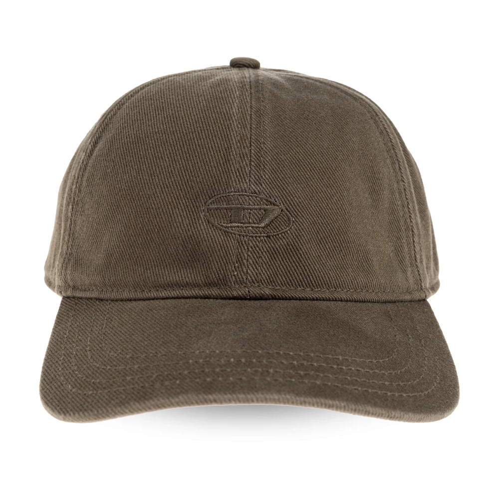 Diesel Men's Green Hats & Caps, M, Baseball Cap C-Run-Wash