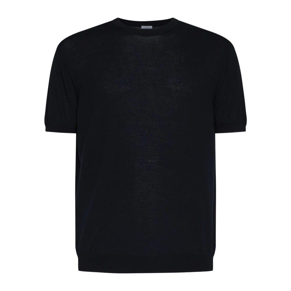 Malo Nachtblauw Katoenen T-shirt Black Heren