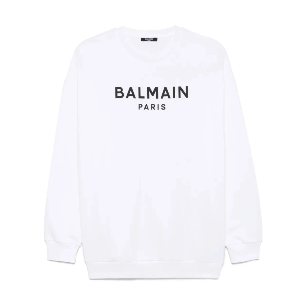 Balmain Girls White Stylish Sweatshirt - Kids Sweatshirts - 12 Y - Kids