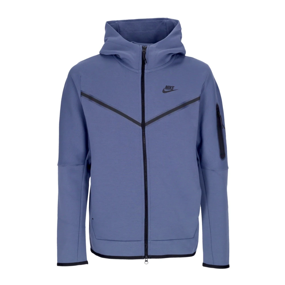 Nike Lichtgewicht Zip Hoodie Tech Fleece Sportkleding Blue Heren