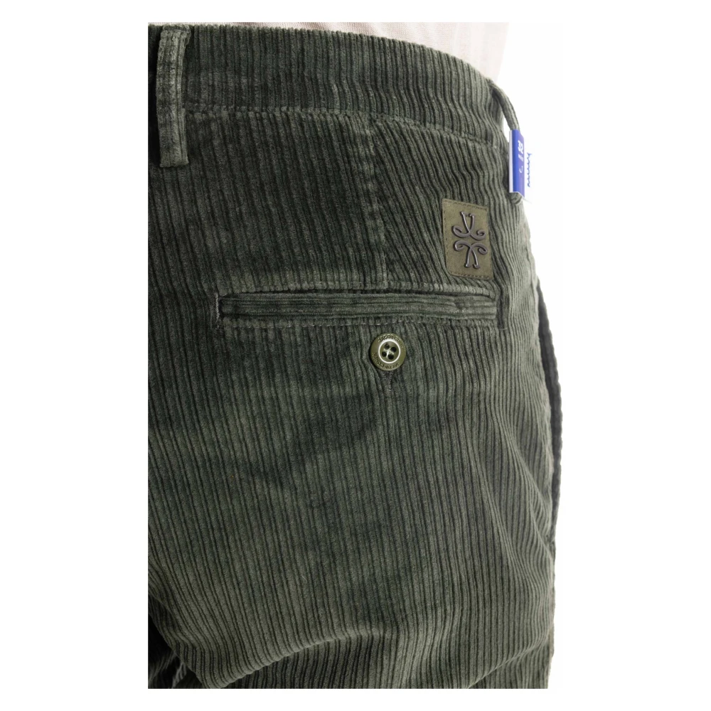 Jacob Cohën Luxe Groene 5-Pocket Broek Green Heren