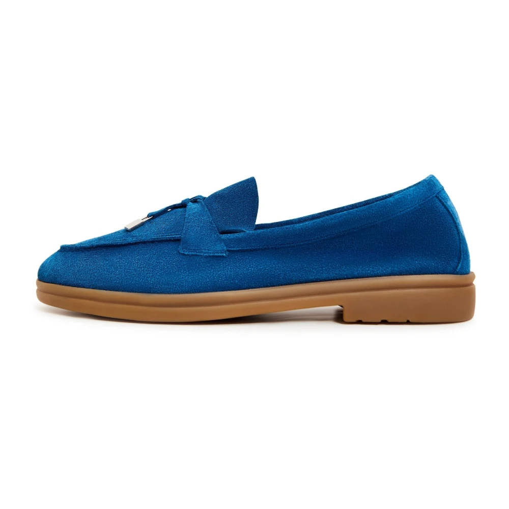 Cesare Gaspari Klassiska platta loafers - Blå Blue, Dam