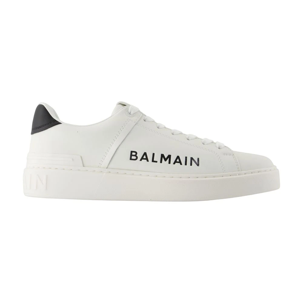 Balmain Men's White B-Court Trainers - Sneakers - 6 Uk - Shoes