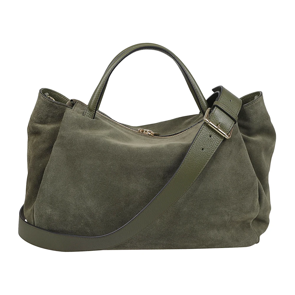 Avenue 67 Groene Leren Tas Made in Italy Green Dames