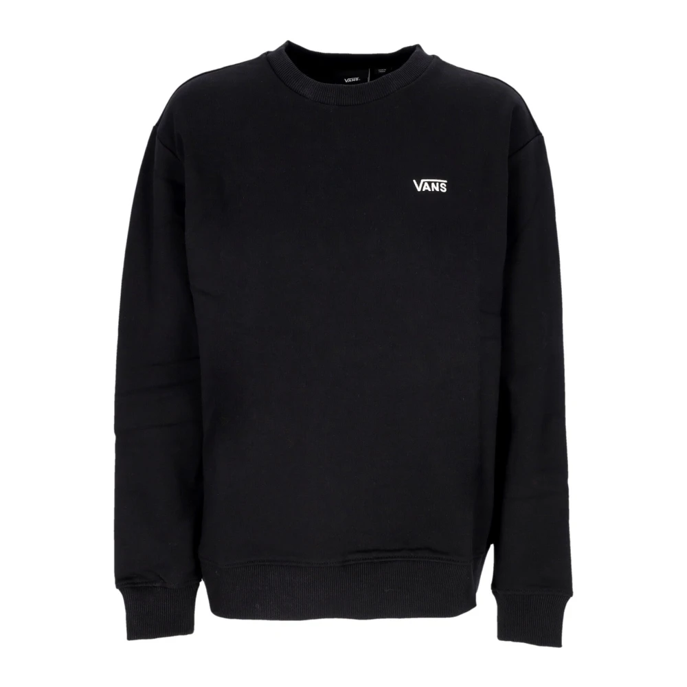 Vans Women's Black Sweatshirts, Xs, Crewneck Sweatshirt With V Style