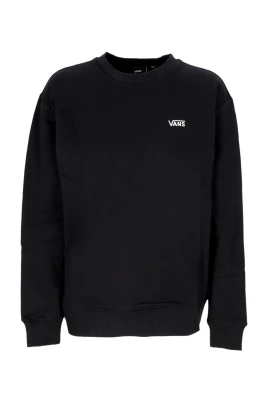 Svart Crewneck Sweatshirt med V Stil