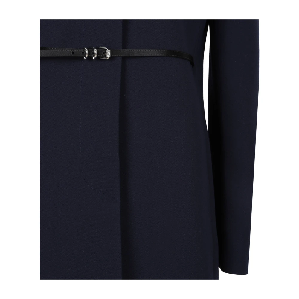 Givenchy Dubbelzijdige Voyou Wollen Jas Blue Dames
