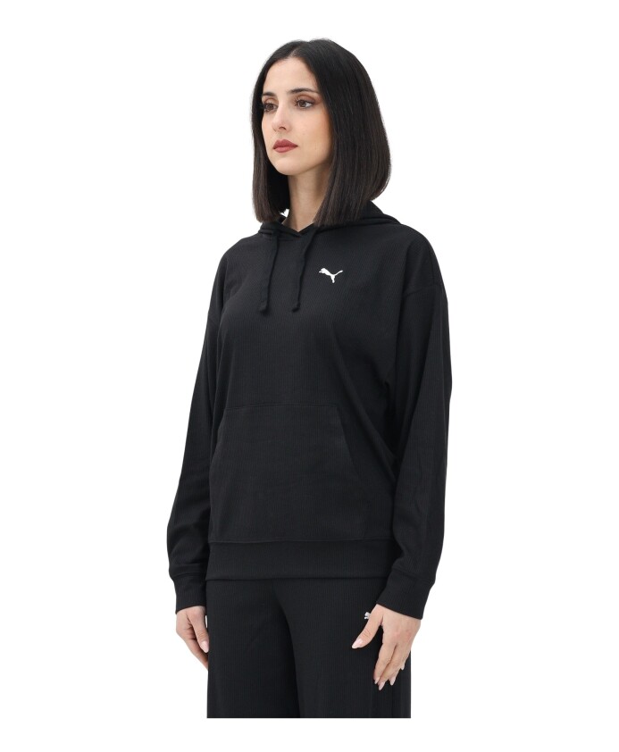 sweat-a-capuche-noir-elevated-comfort-rib