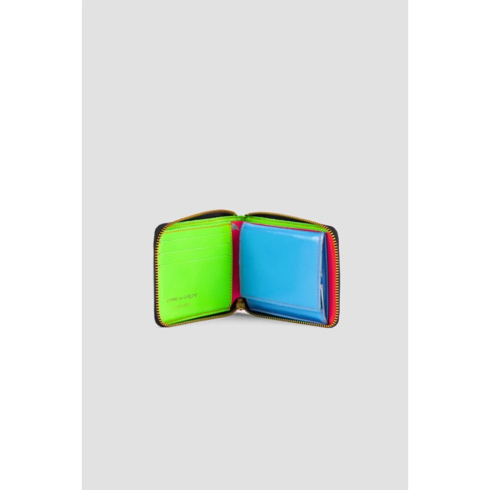 Comme des Garçons Neon Oranje Leren Portemonnee Orange Dames