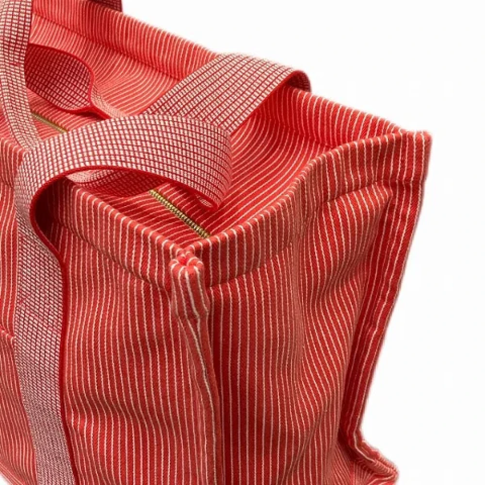 Hermès Vintage Pre-owned Cotton totes Red Dames