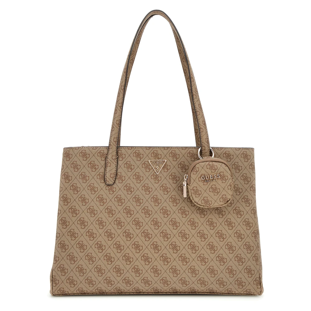Guess Women's Brown Chic Tote Bag - Shopping Bags - One Size - Bags