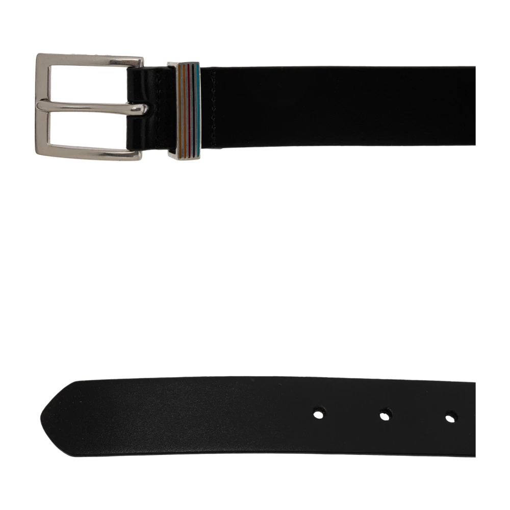 Paul Smith Leren riem Black Heren