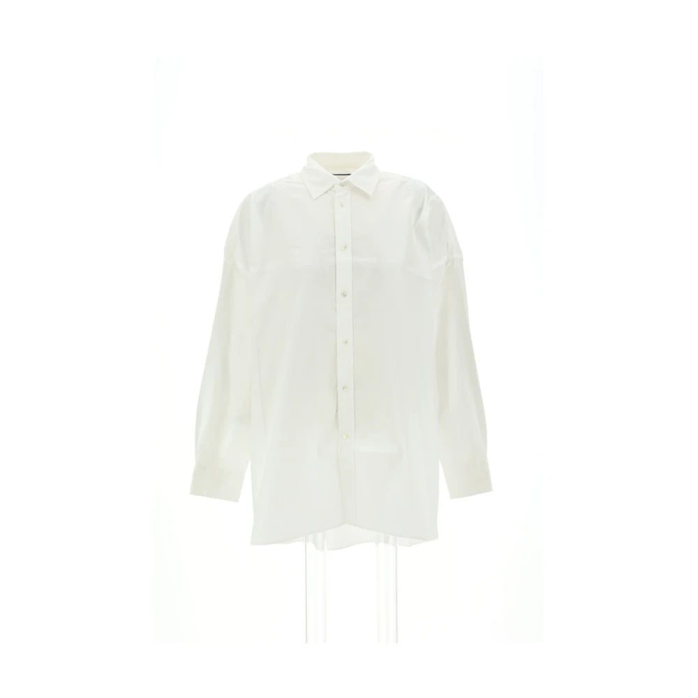 Polo Ralph Lauren Lange Mouw Oversized Shirt White Dames