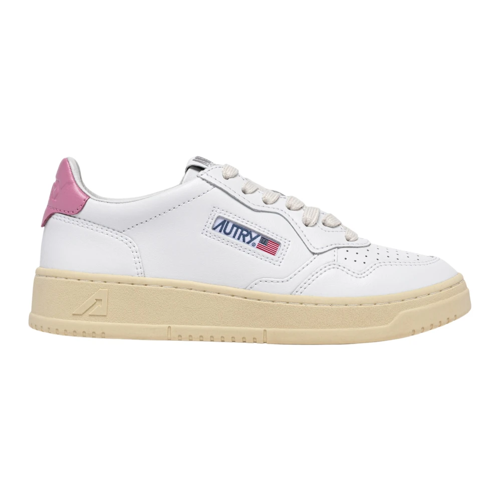 Autry Women's White Medalist Low Trainers - Sneakers - 3 Uk - Shoes
