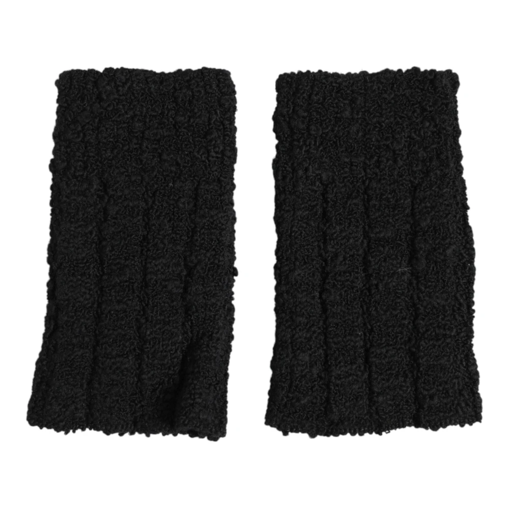 Dolce & Gabbana Women's Black Fingerless Gloves